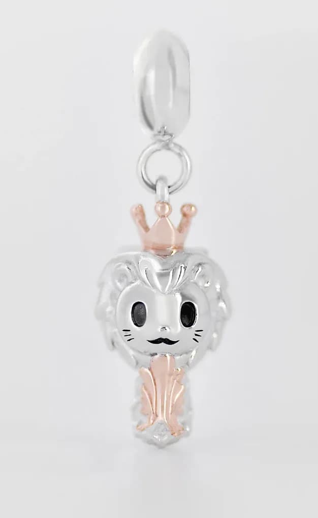 Merlion Rose Gold Charm
